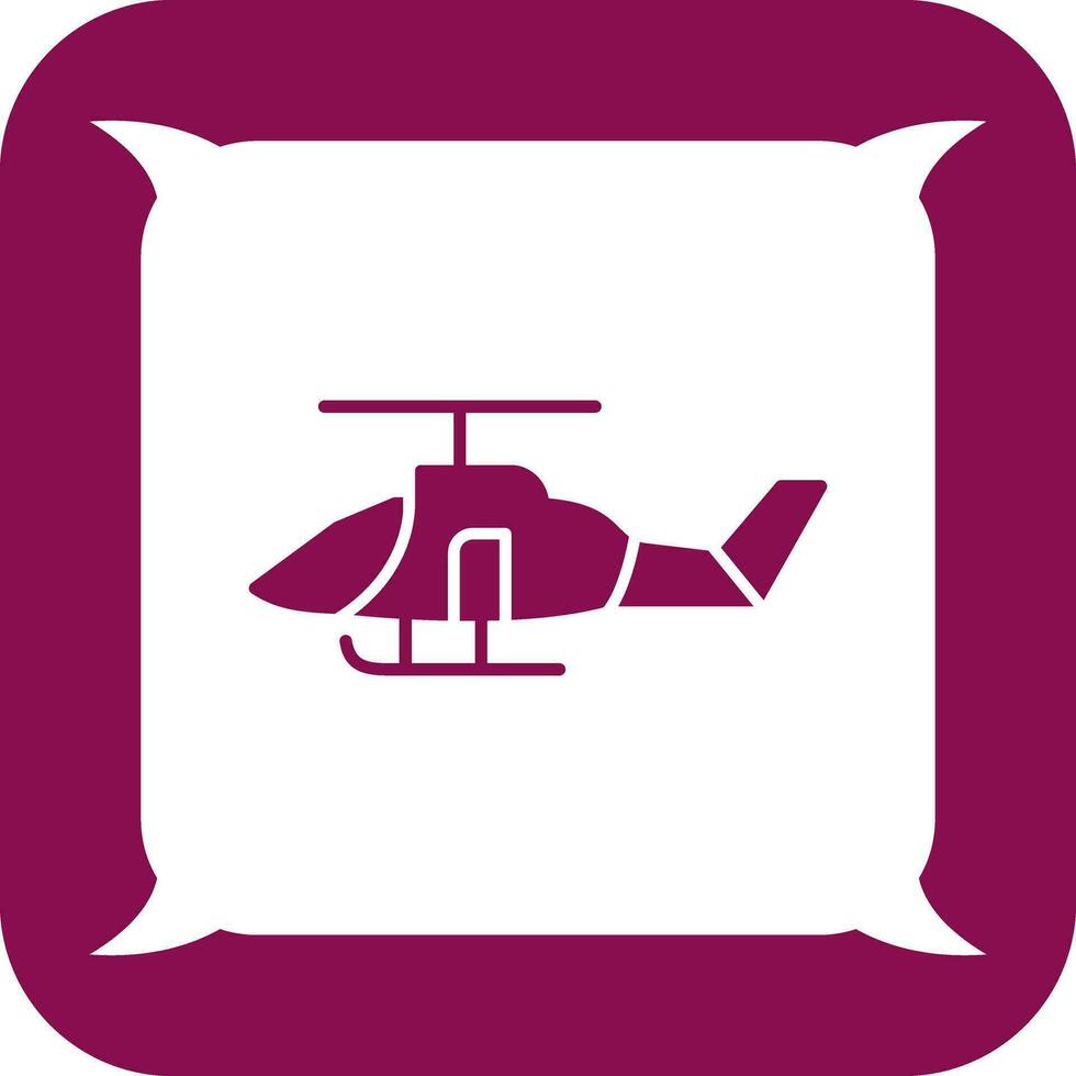 icono de vector de helicóptero militar