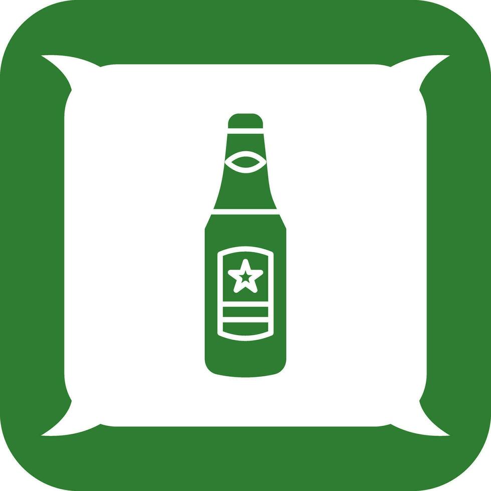 icono de vector de botella de cerveza