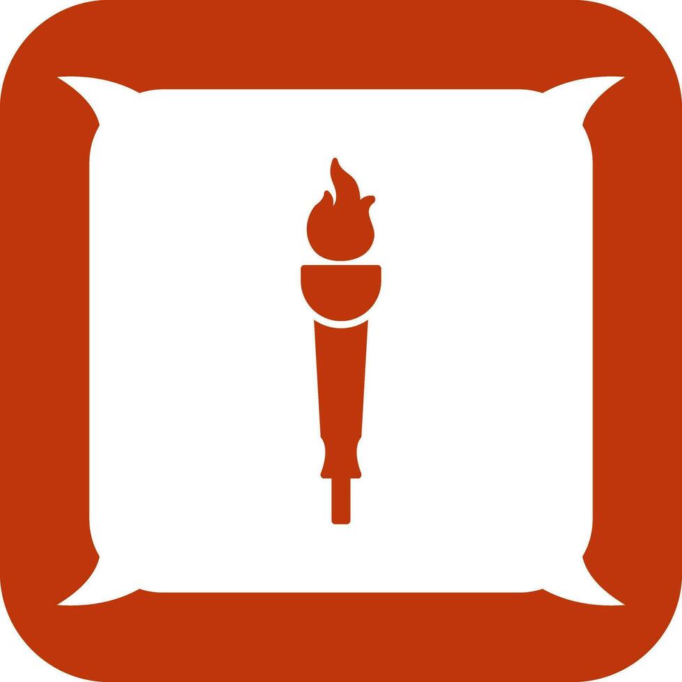 icono de vector de antorcha de museo