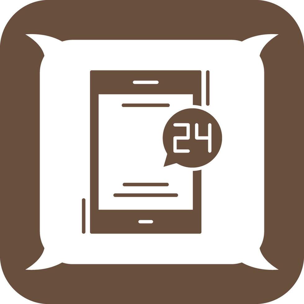 24 Hours Vector Icon