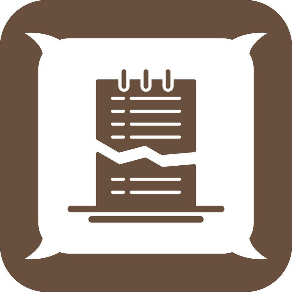 Corrupted List Vector Icon