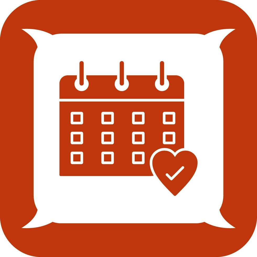 icono de vector de calendario