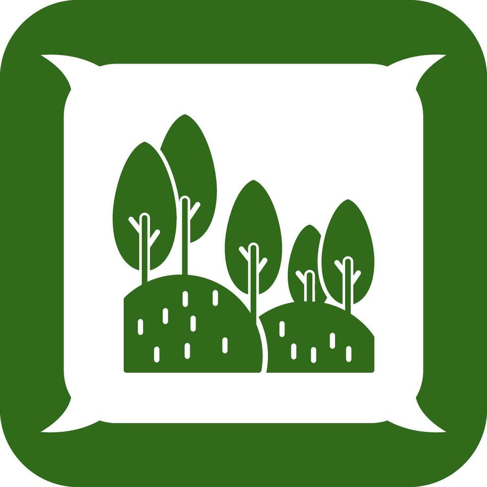 icono de vector de bosque