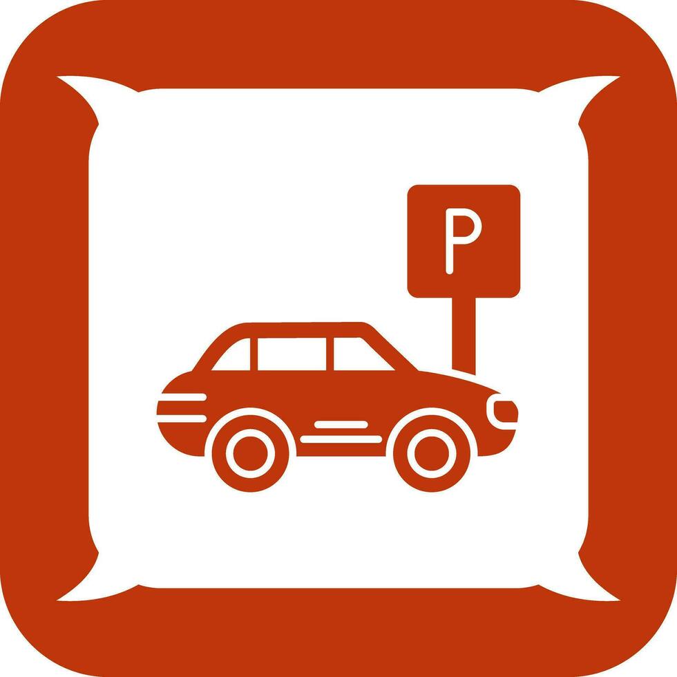 icono de vector de estacionamiento