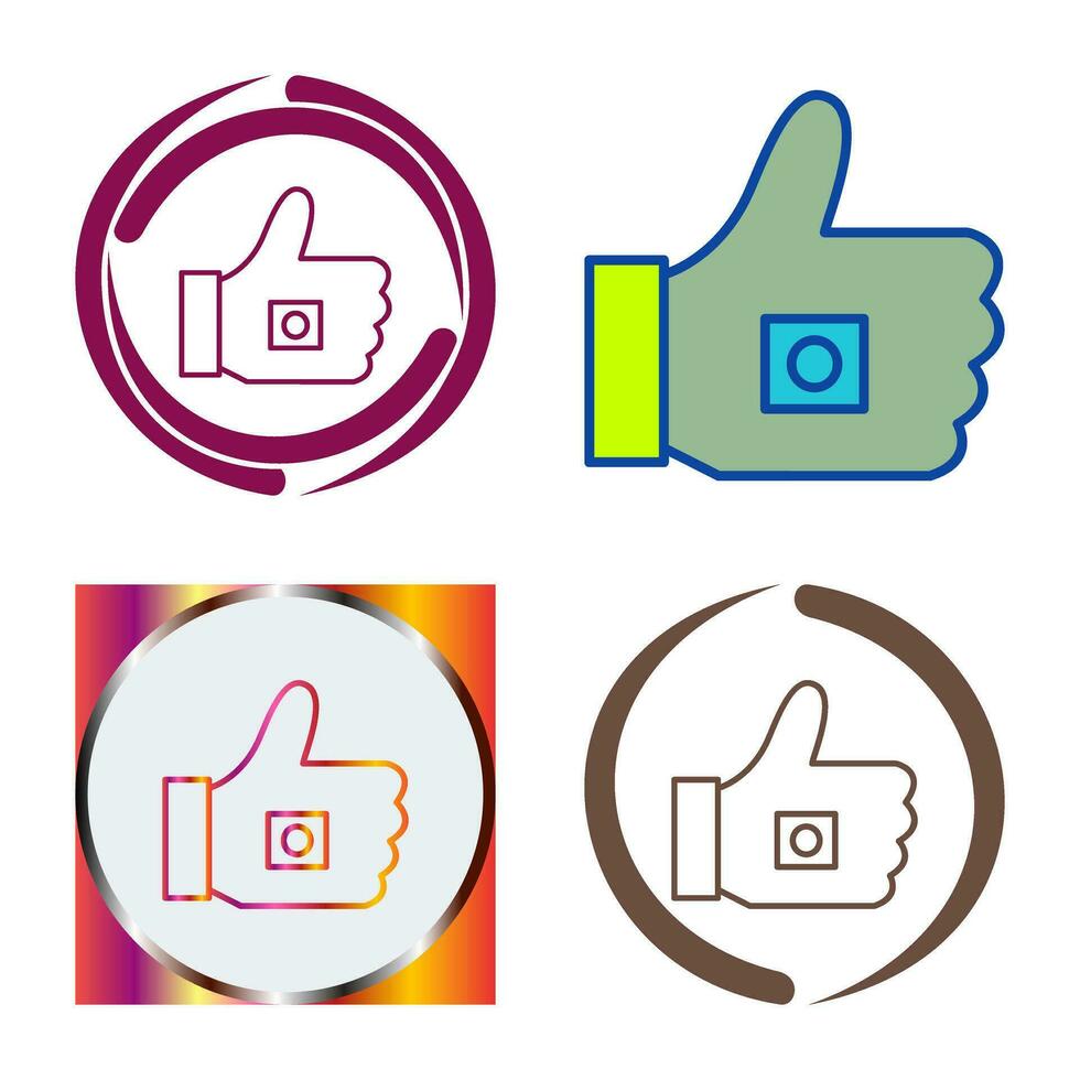 Unique Like Marketing Vector Icon