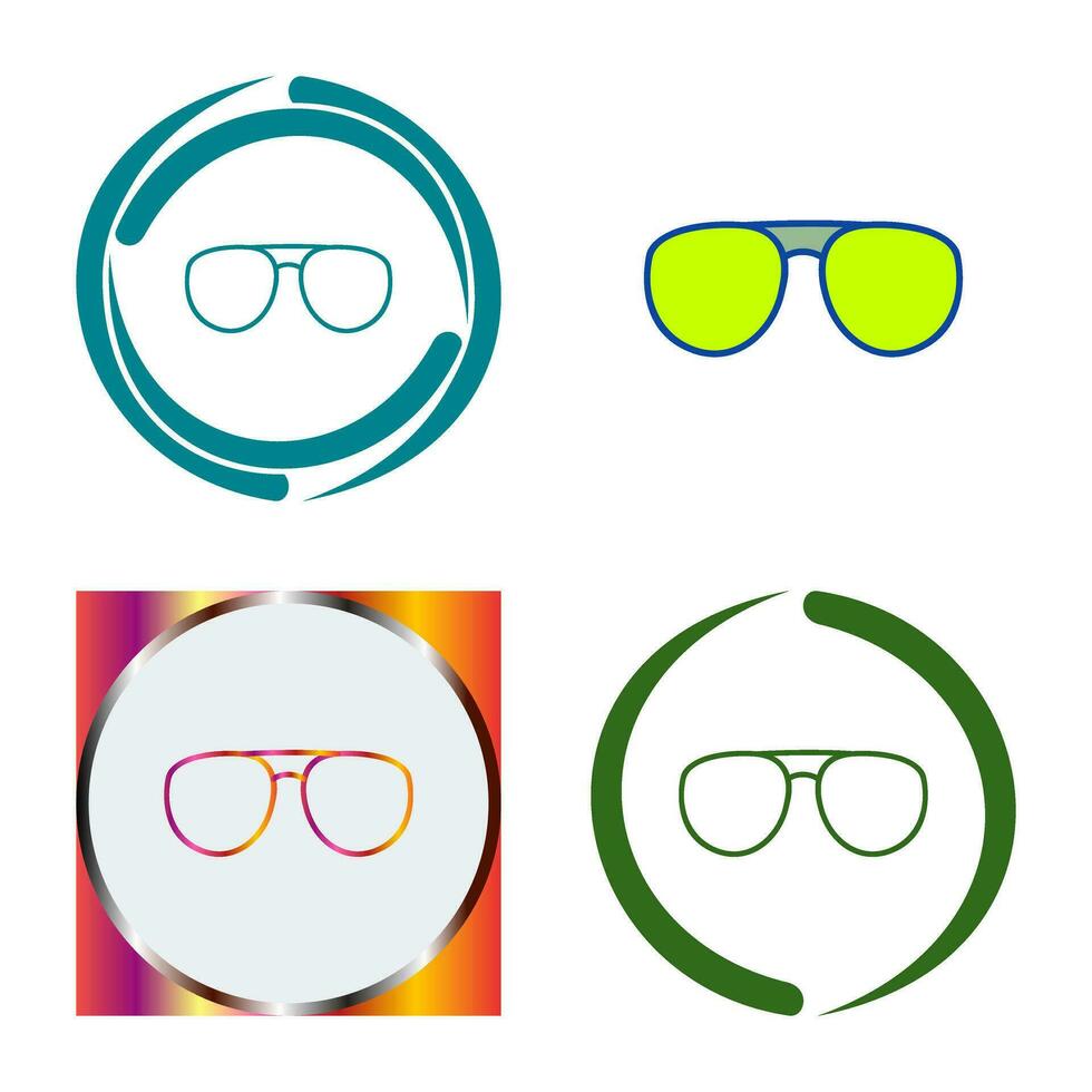 icono de vector de gafas únicas