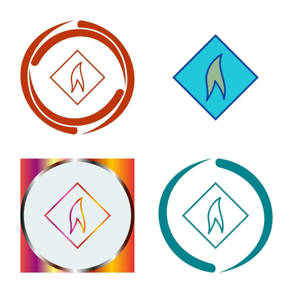 Flammable Material Vector Icon
