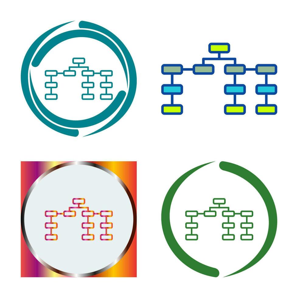 Unique Seo Structure Vector Icon