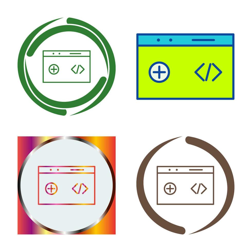 Unique Clean Code Vector Icon