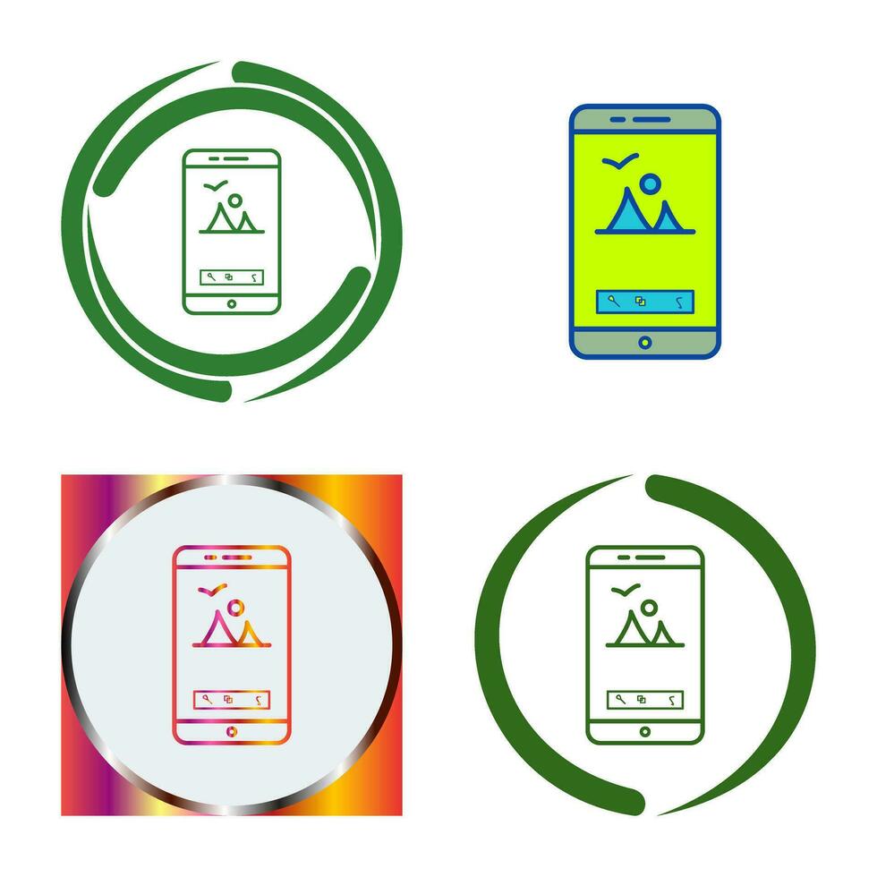 Unique Edit Picture Vector Icon