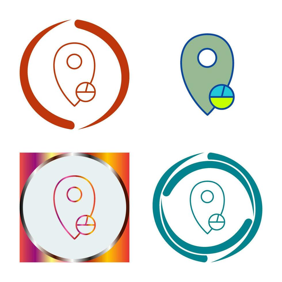 Location Statistics Vector Icon