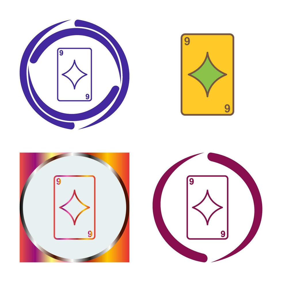 Diamonds Card Vector Icon