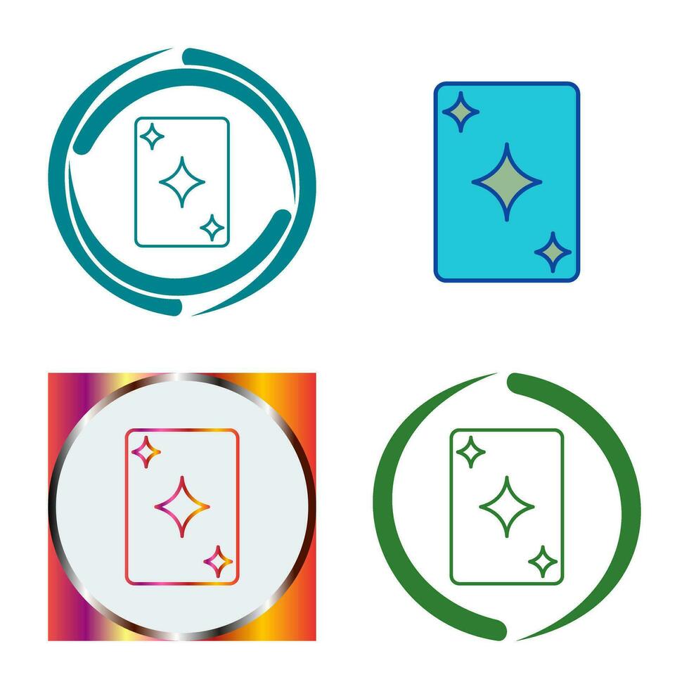 Unique Card Vector Icon