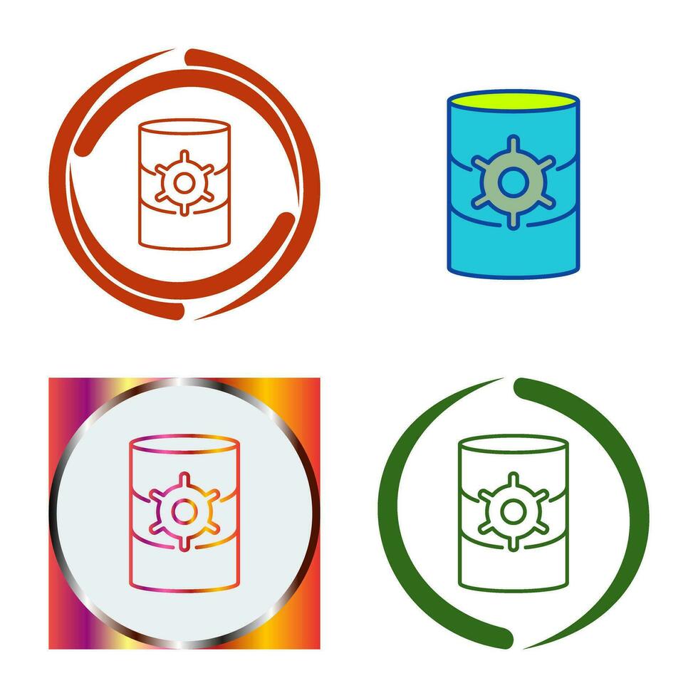 Unique Database Management Vector Icon