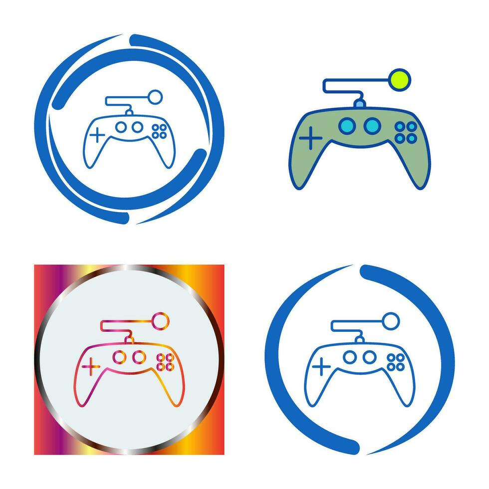 icono de vector de control de juego único