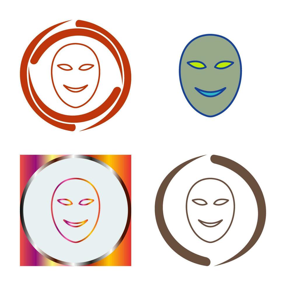 Ancient Face Mask Vector Icon