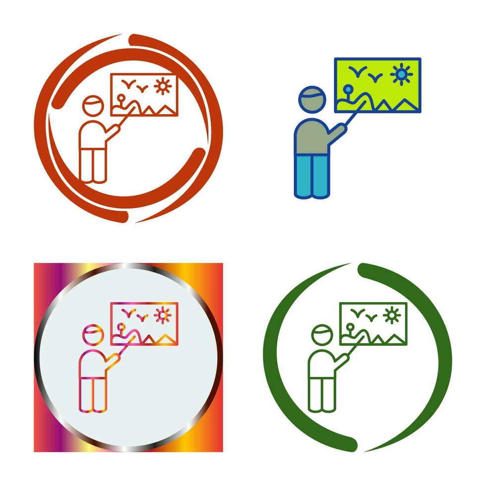 Art Museum Guide Vector Icon