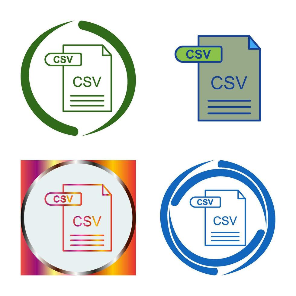 CSV Vector Icon