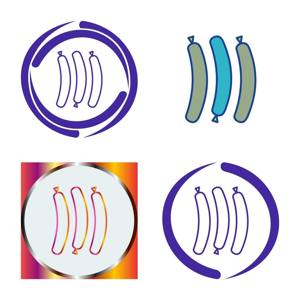 Hot Sausage Vector Icon