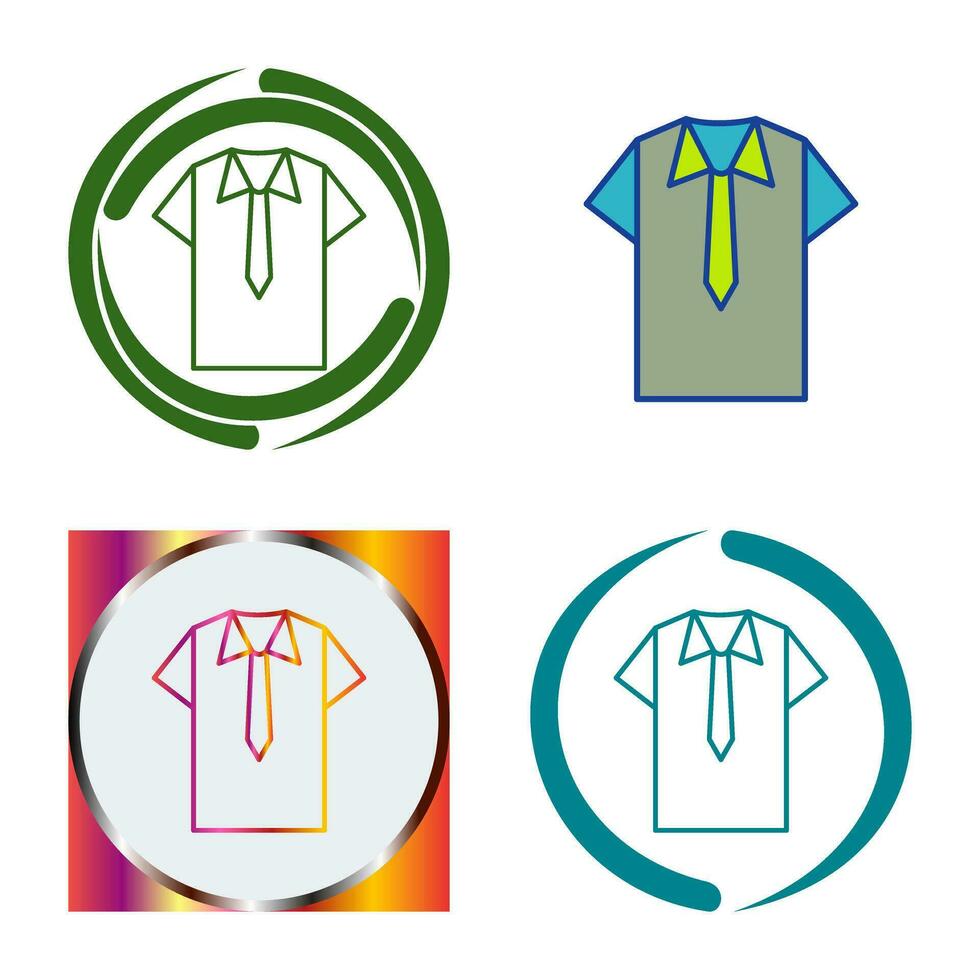 Shirt and Tie Vector Icon