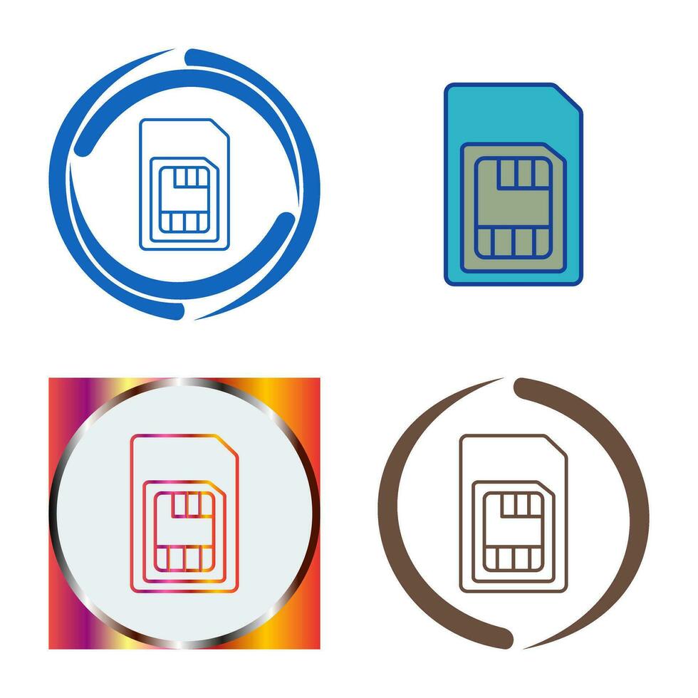Sim Card Vector Icon
