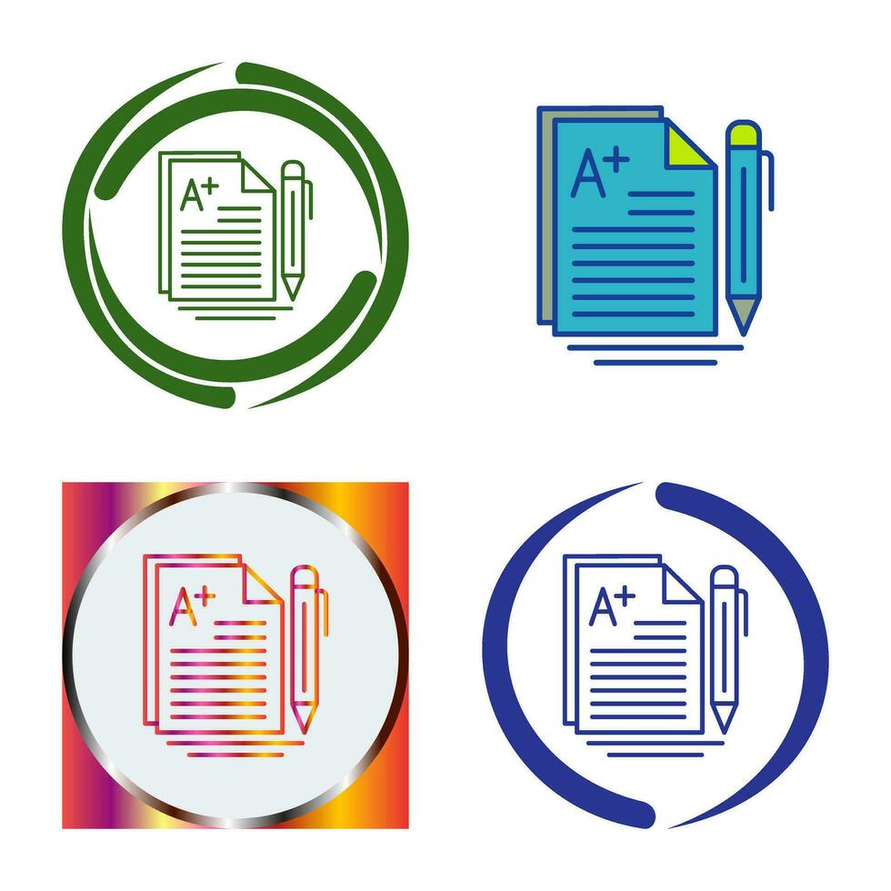 A Grade Vector Icon
