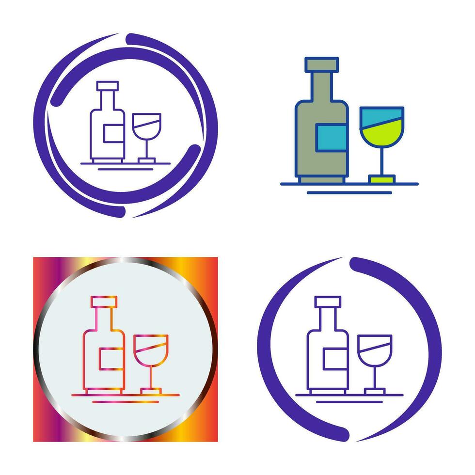 Wine Bottle Vector Icon