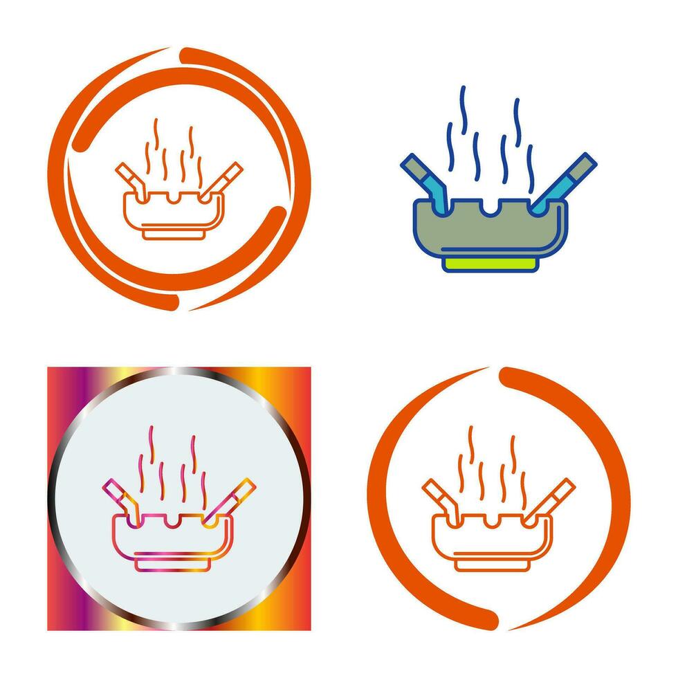 Ashtray Vector Icon