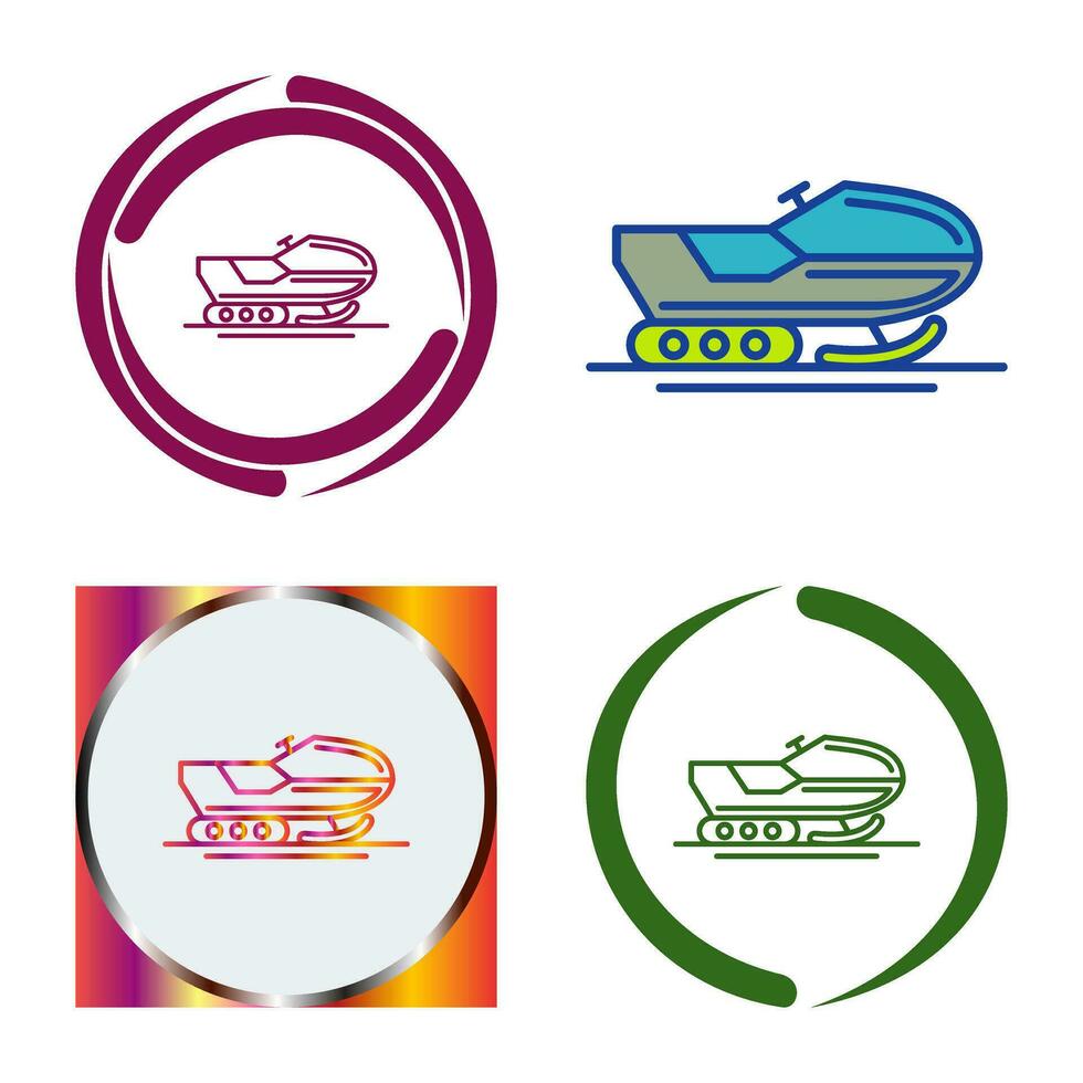 Snowmobile Vector Icon