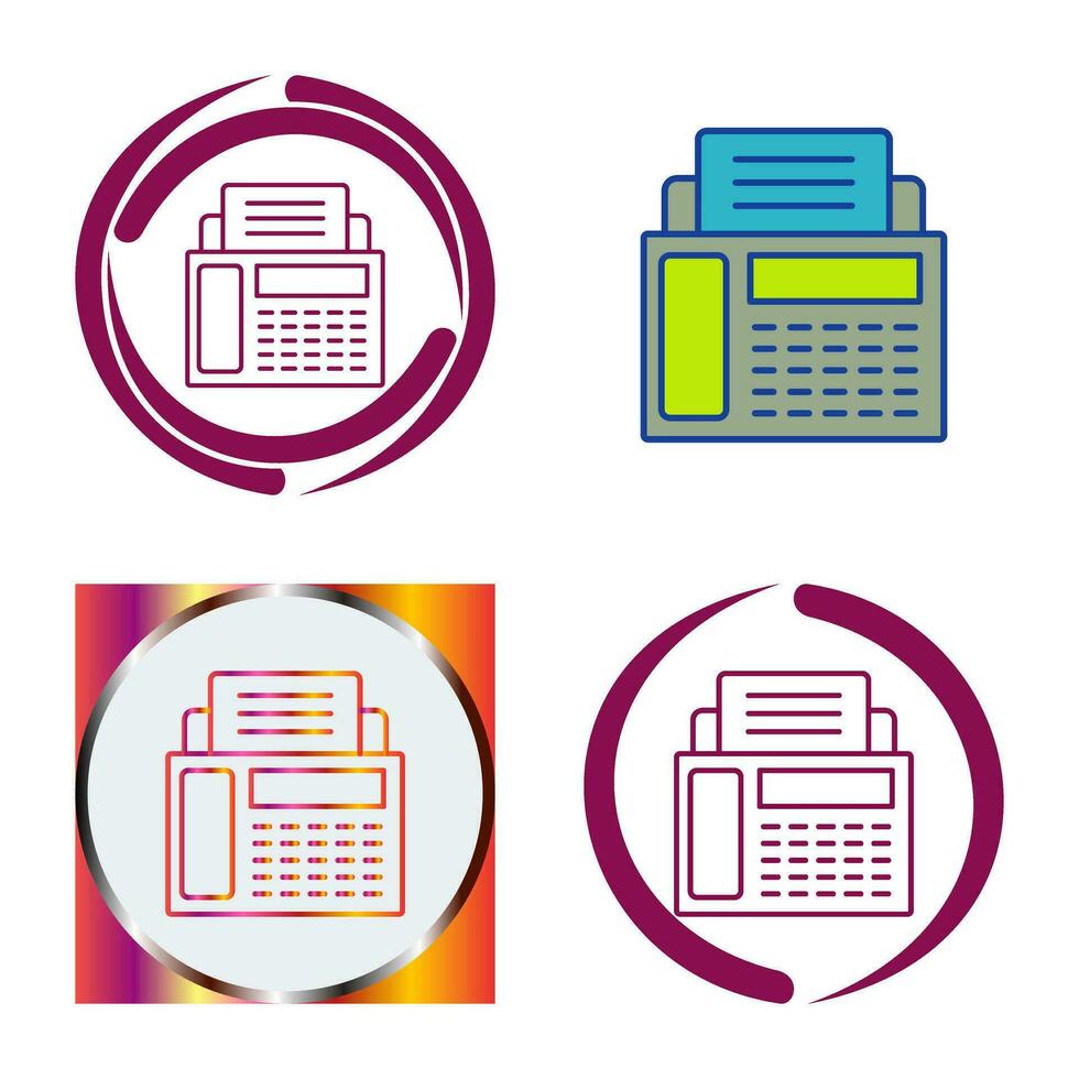 Fax Machine Vector Icon