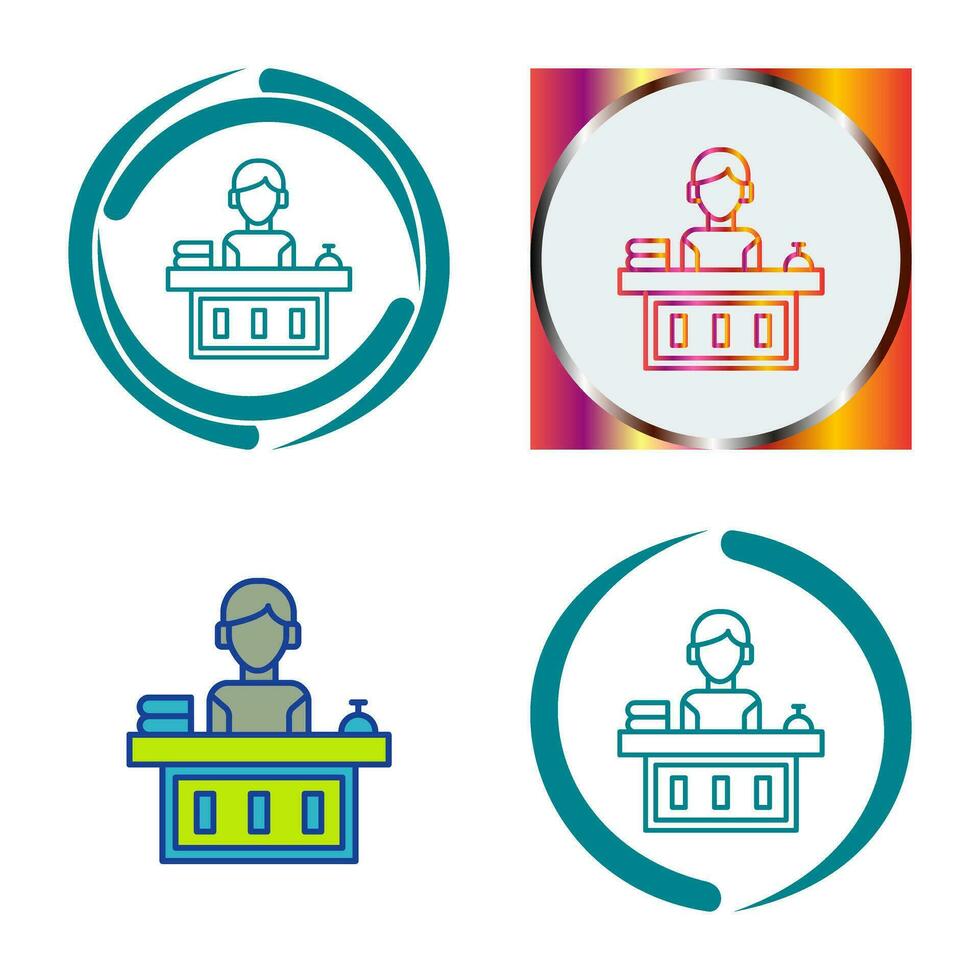 Office Reception Vector Icon