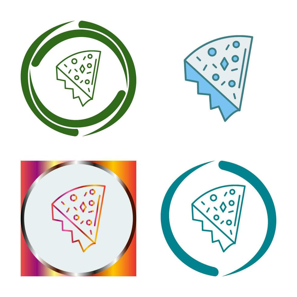 icono de vector de rebanada de pizza