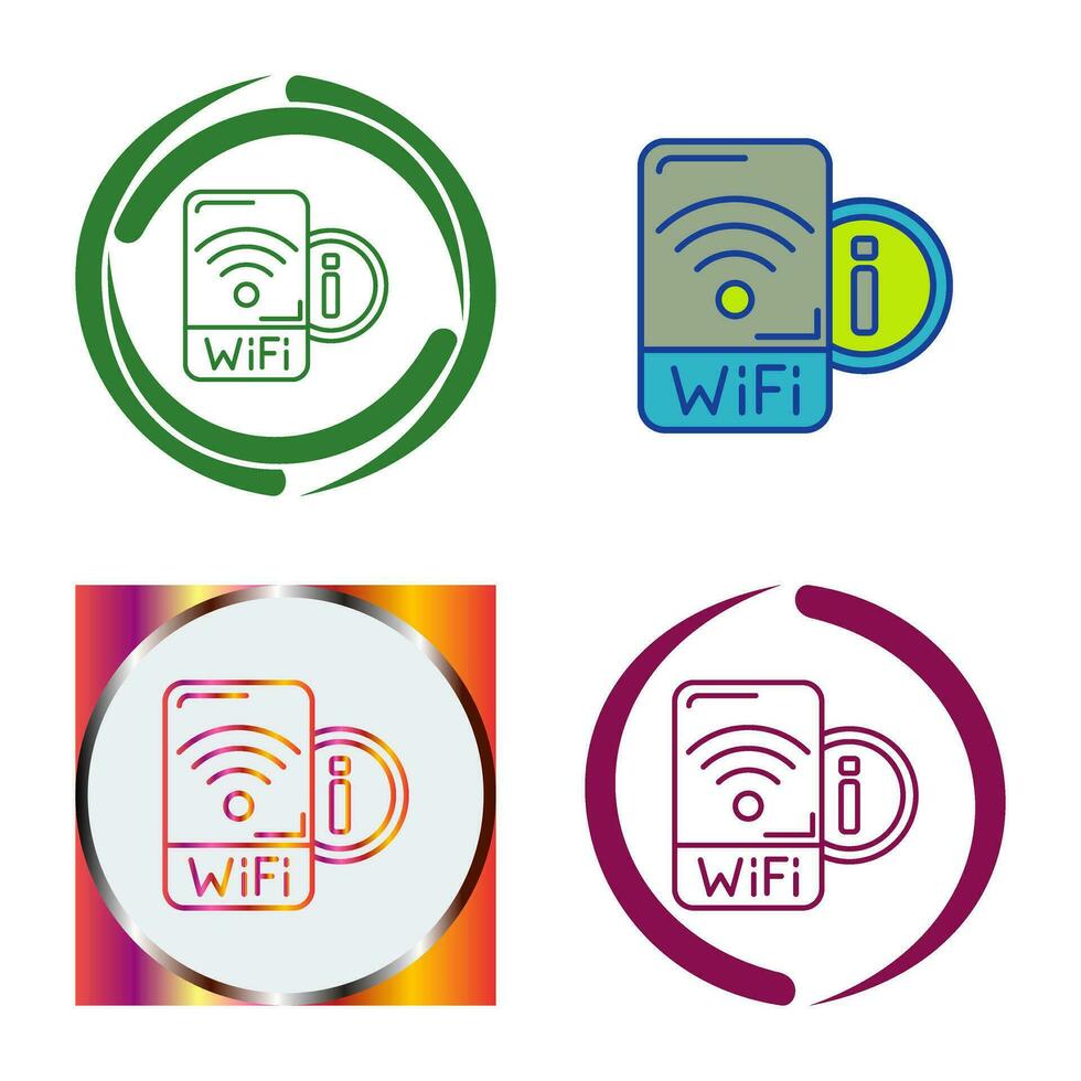 icono de vector de señal wifi