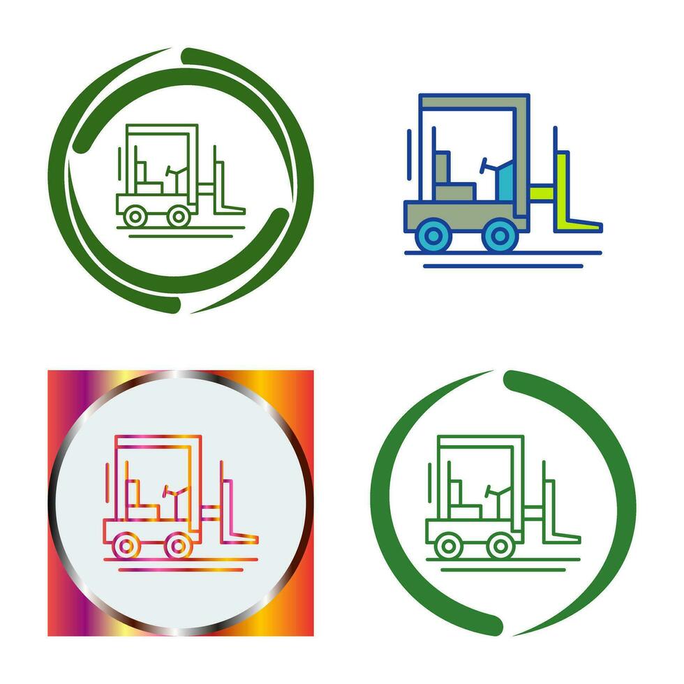 icono de vector de carretilla elevadora