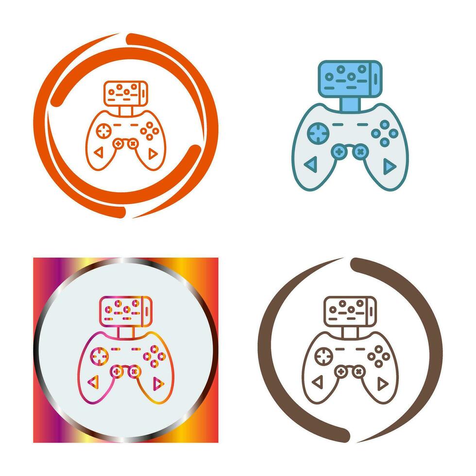 icono de vector de controlador de juego