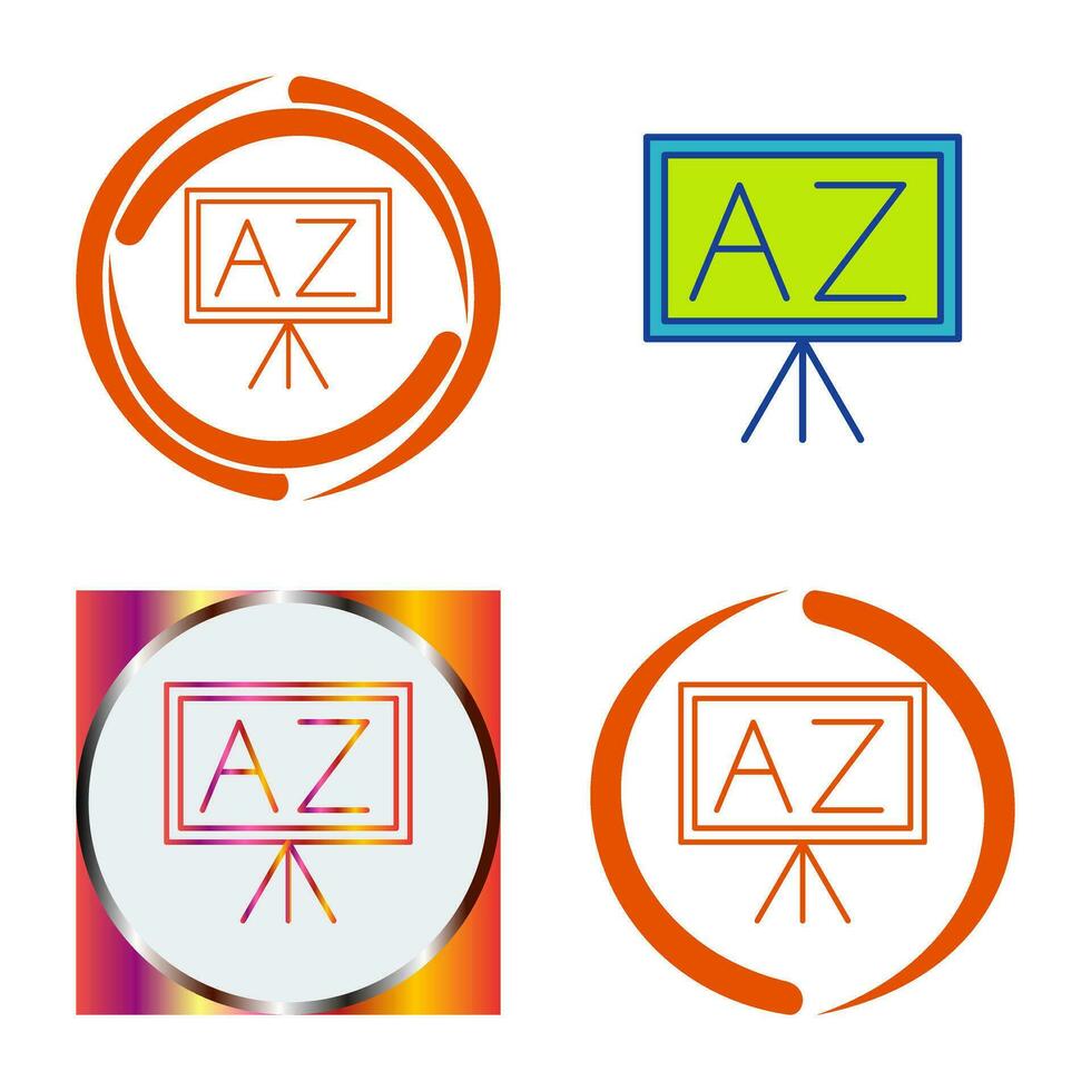 From A To Z Vector Icon