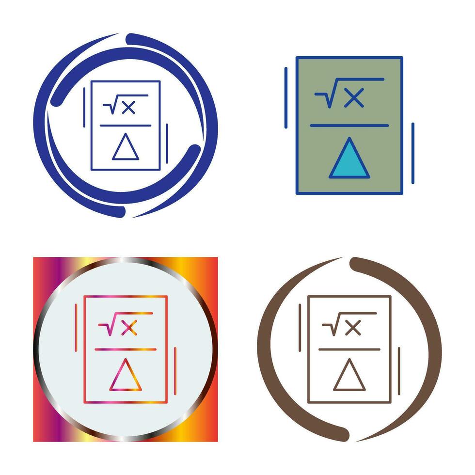 Formula Vector Icon
