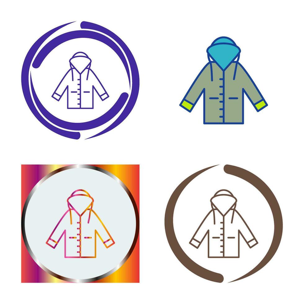 Raincoat Vector Icon