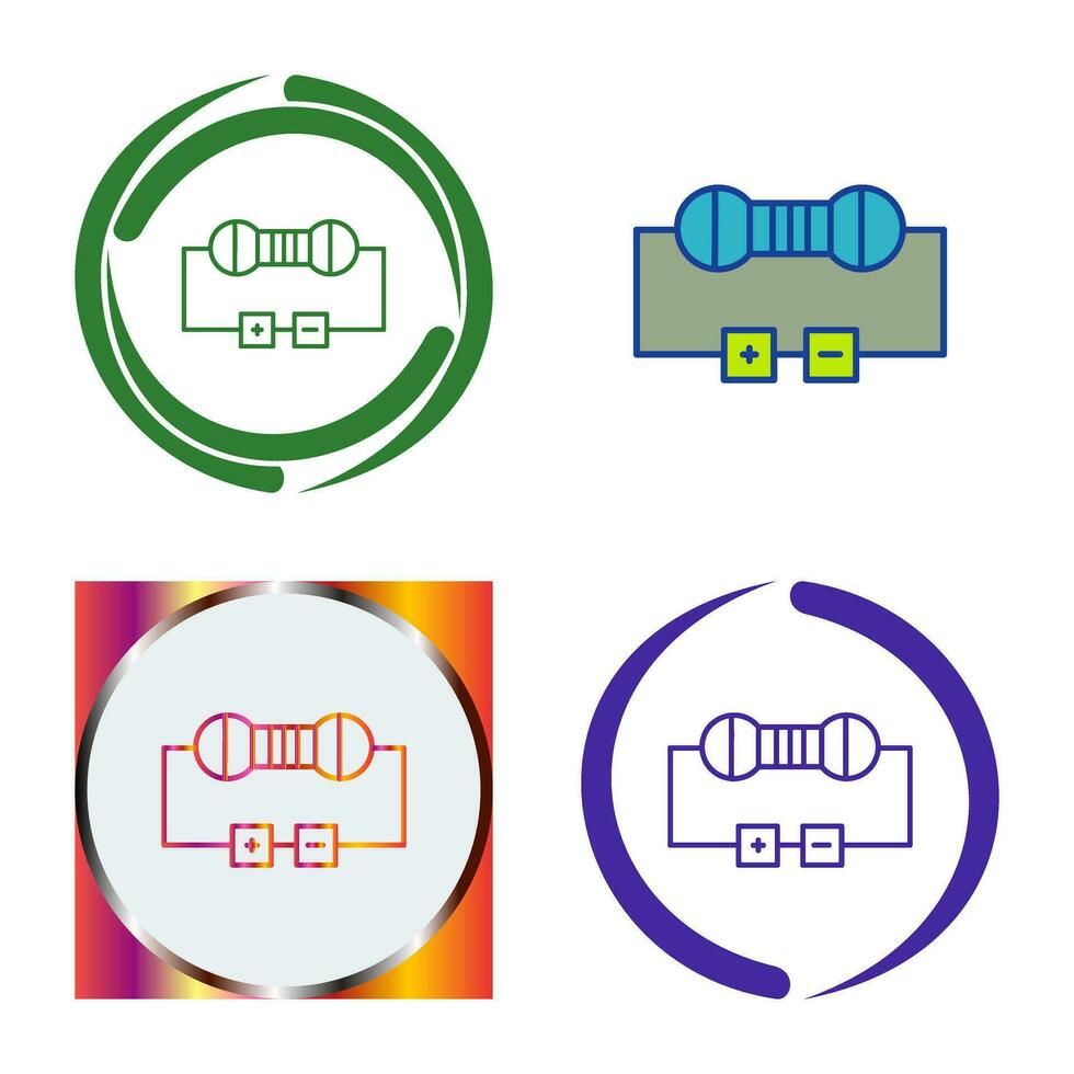 icono de vector de resistencia