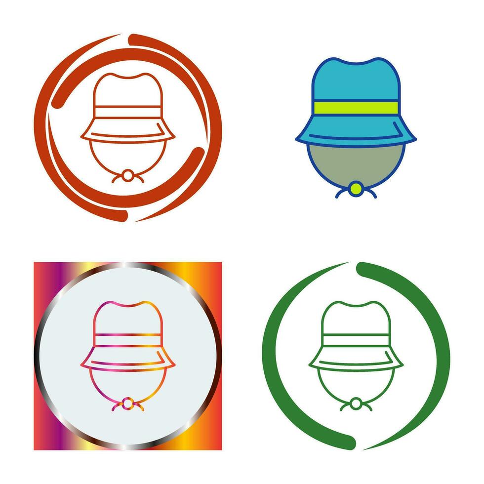Camping Hat Vector Icon