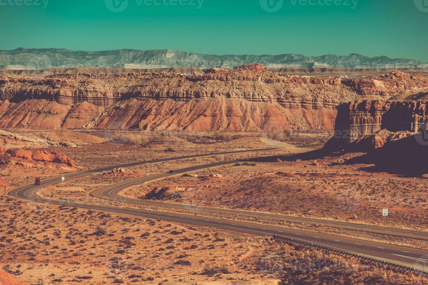 American Interstate 70 Crossing Scenic Utah photo