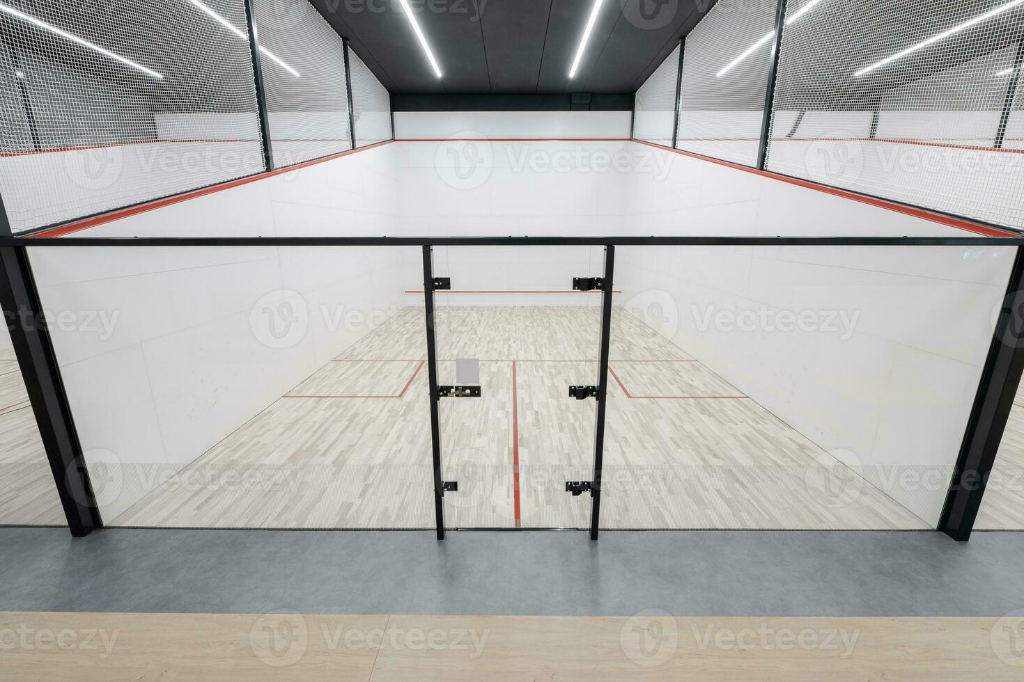 Modern Squash Court Wide Angle View photo