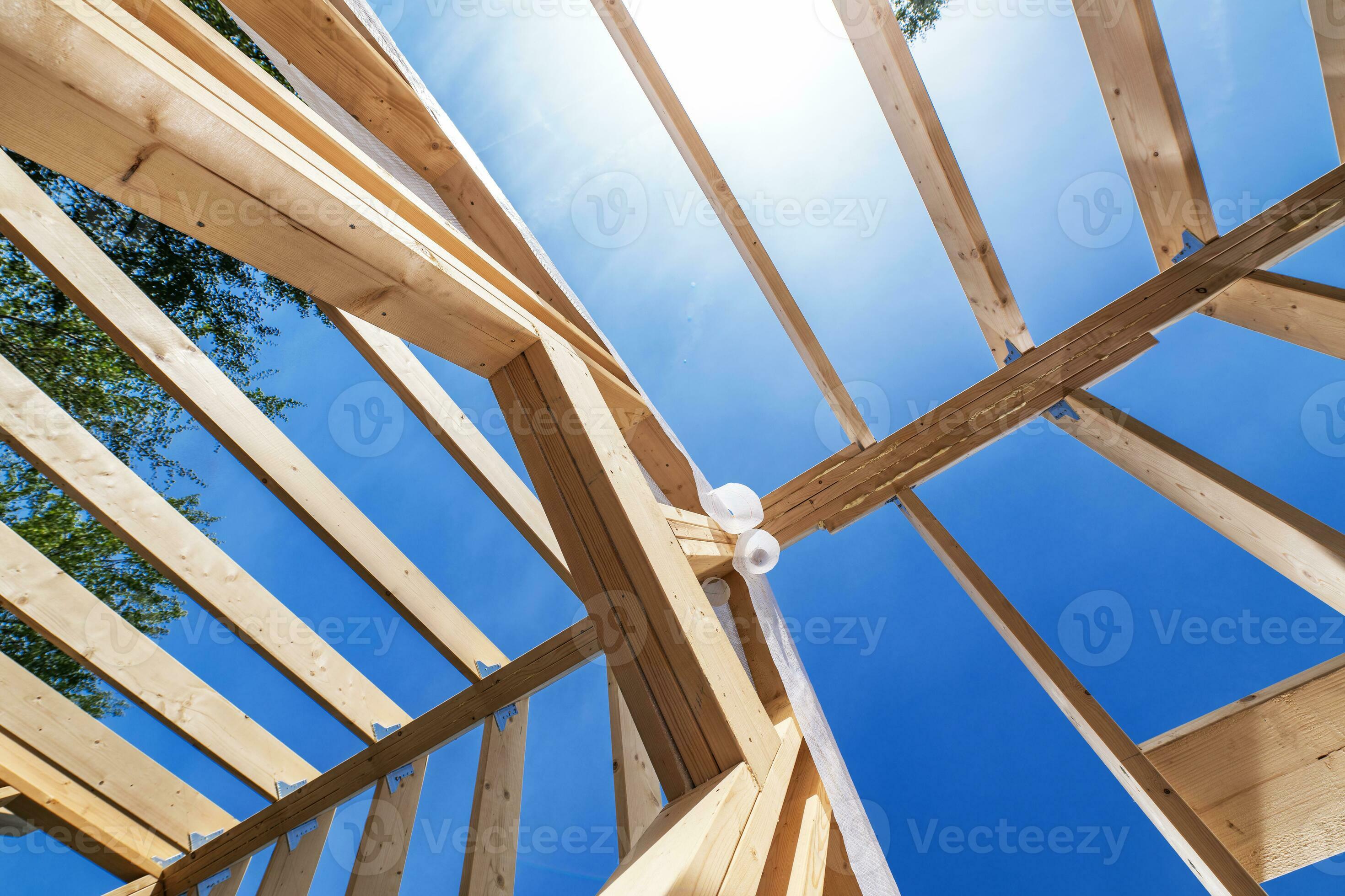 Wood Made House Skeleton Frame Building 31686892 Stock Photo at Vecteezy