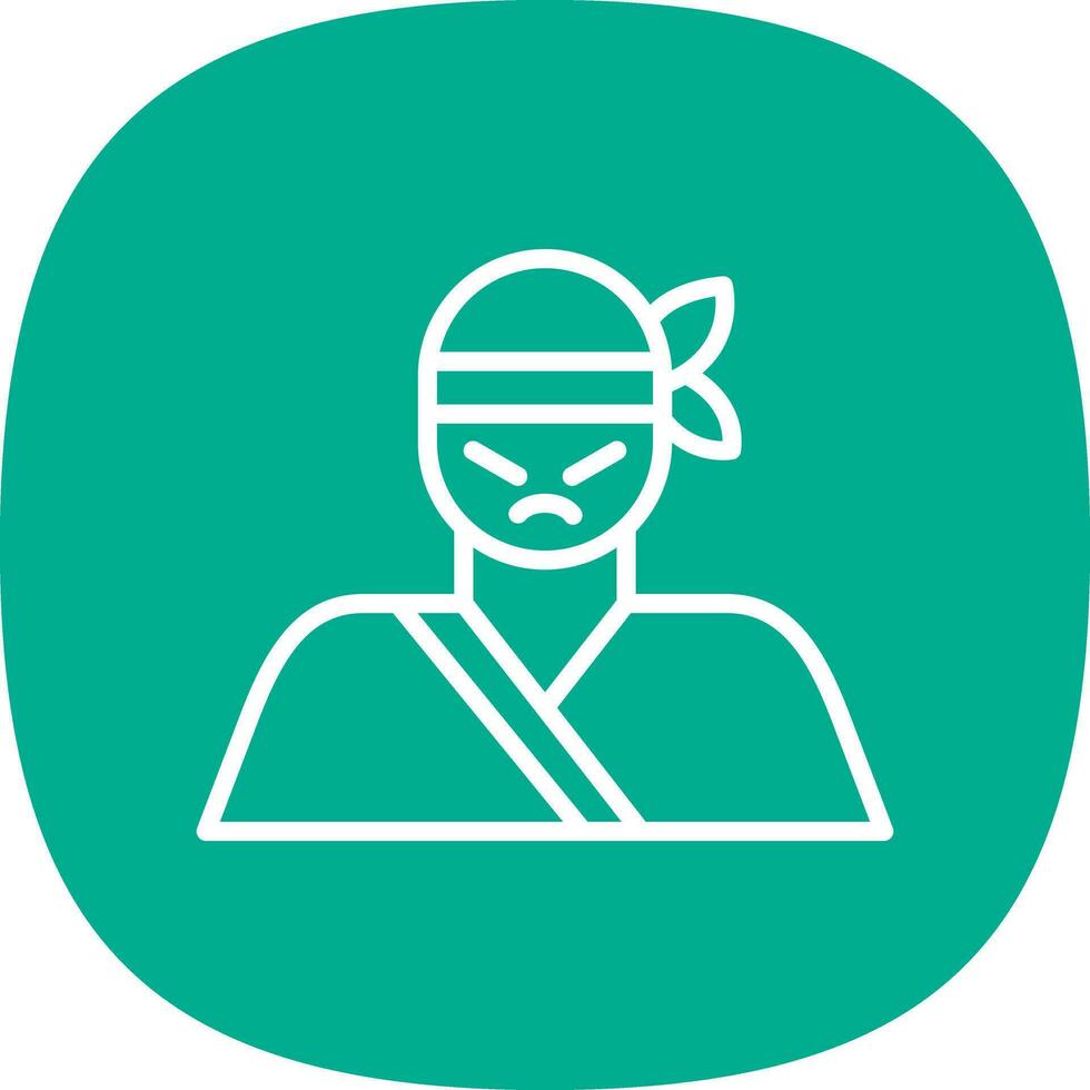Ninja Vector Icon Design