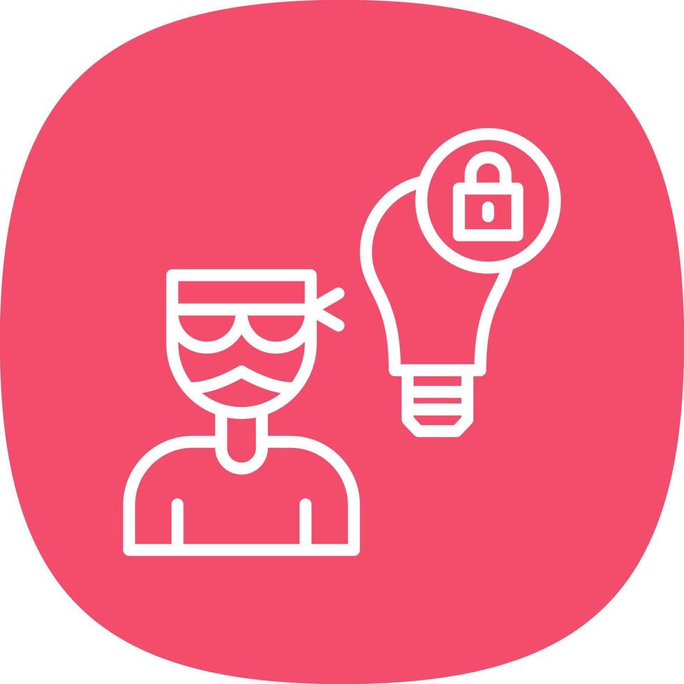 Intellectual Property Theft Vector Icon Design