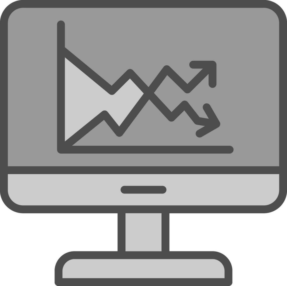 Market Volatility Vector Icon Design