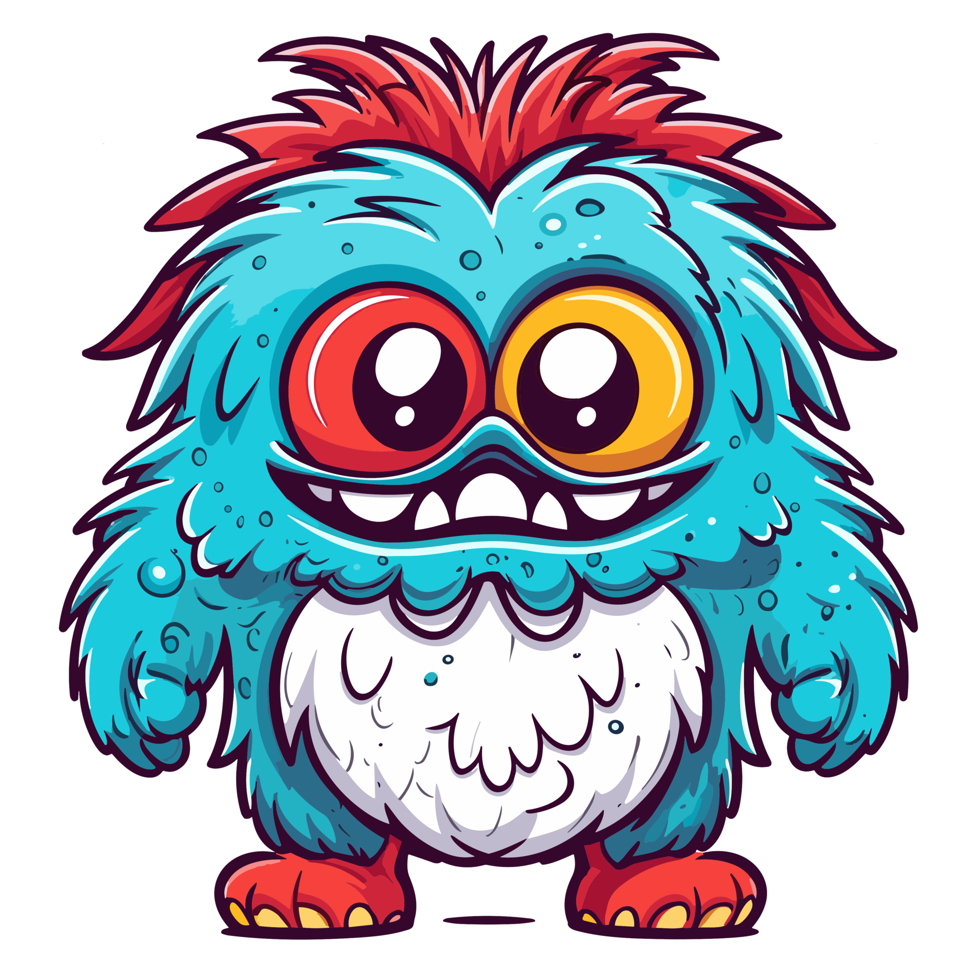 Beautiful Kawaii Monster Clipart - Ai Generative 31687398 PNG