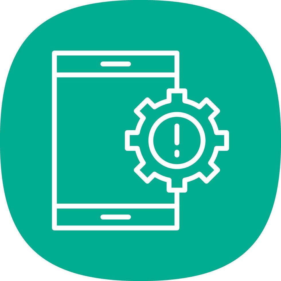 Mobile App Vulnerabilities Vector Icon Design
