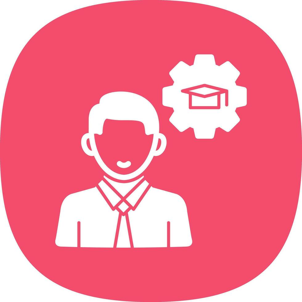 Knowledge Management Vector Icon Design