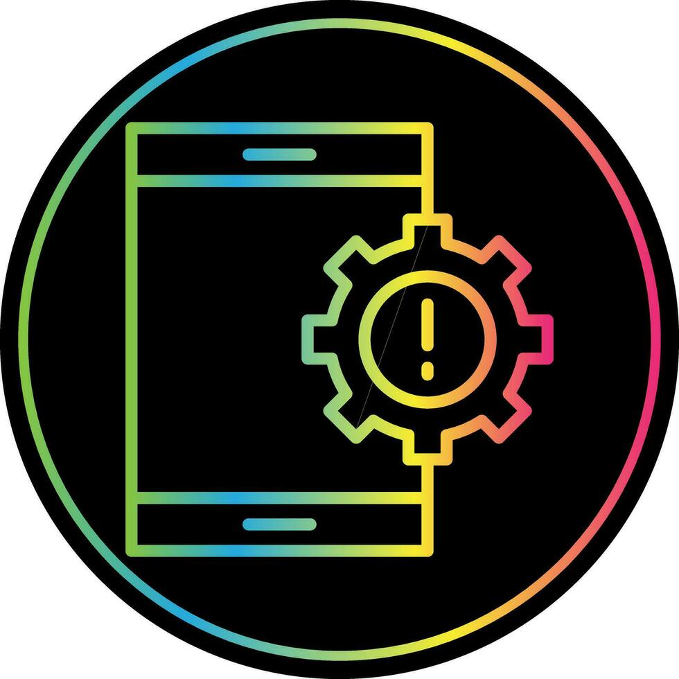 Mobile App Vulnerabilities Vector Icon Design